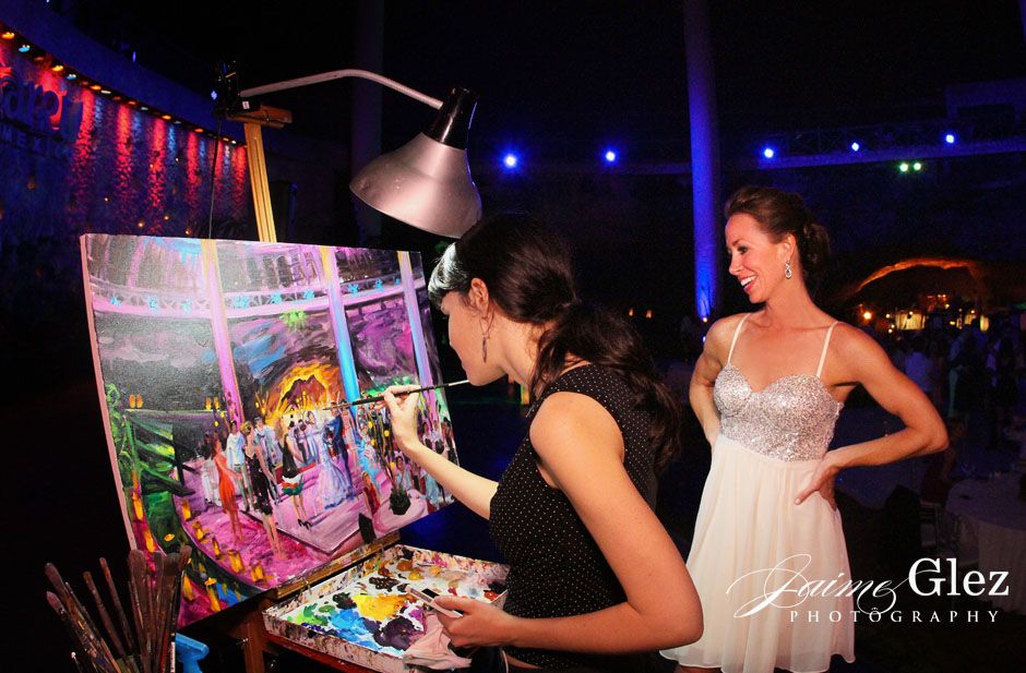 xcaret Restaurant La Isla wedding