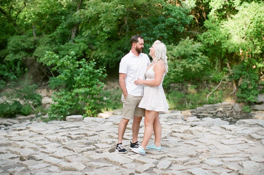 Elizabeth Couch Photography Prairie creek engagement photos waterfall wedding photos