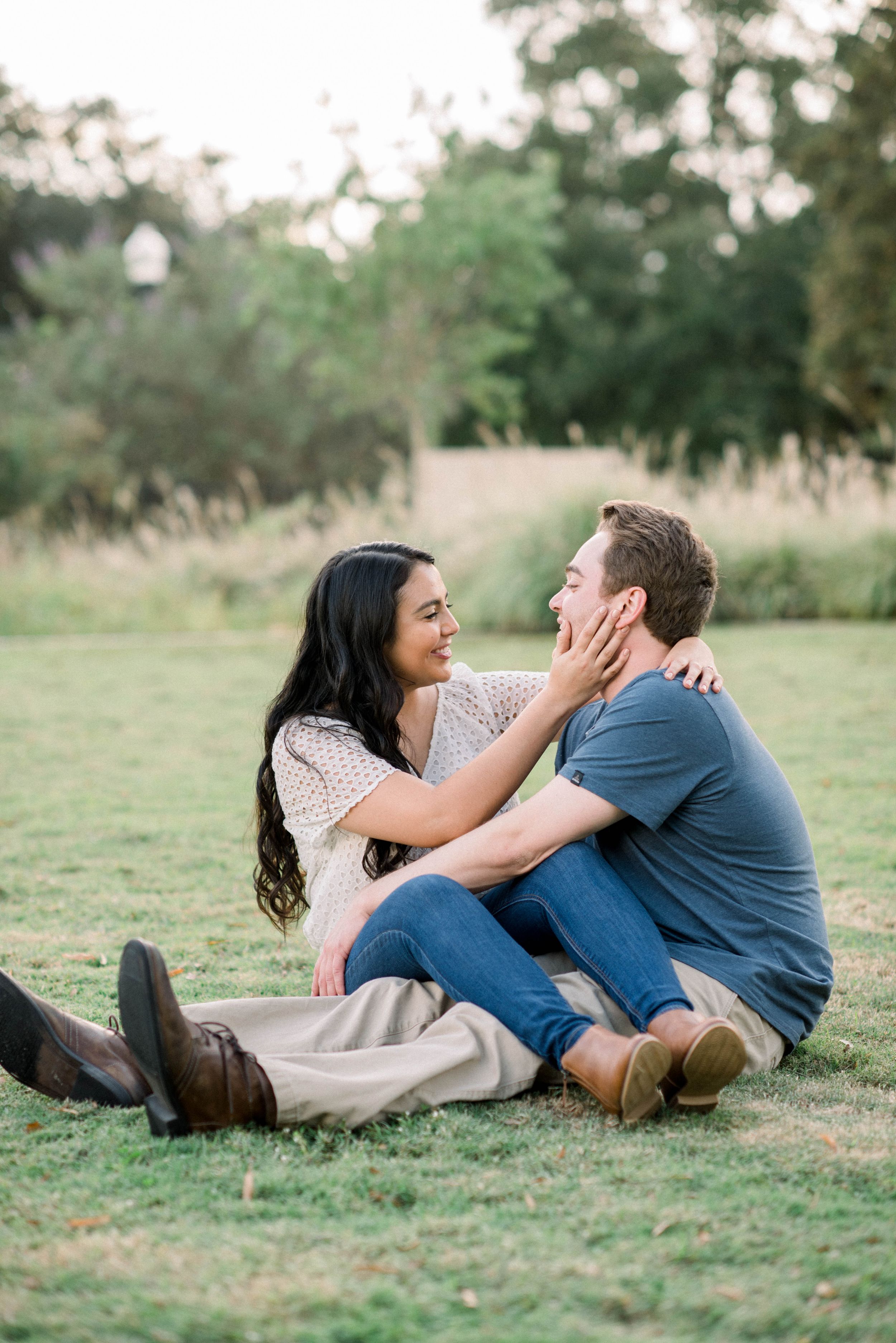 Engagement Session Mcgovern Centennial Cardens Houston