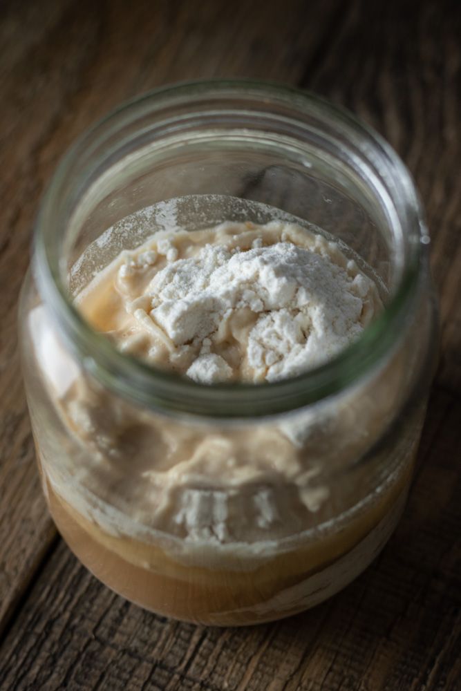 Sourdough Starter Feeding - Photo by © Reka Csulak