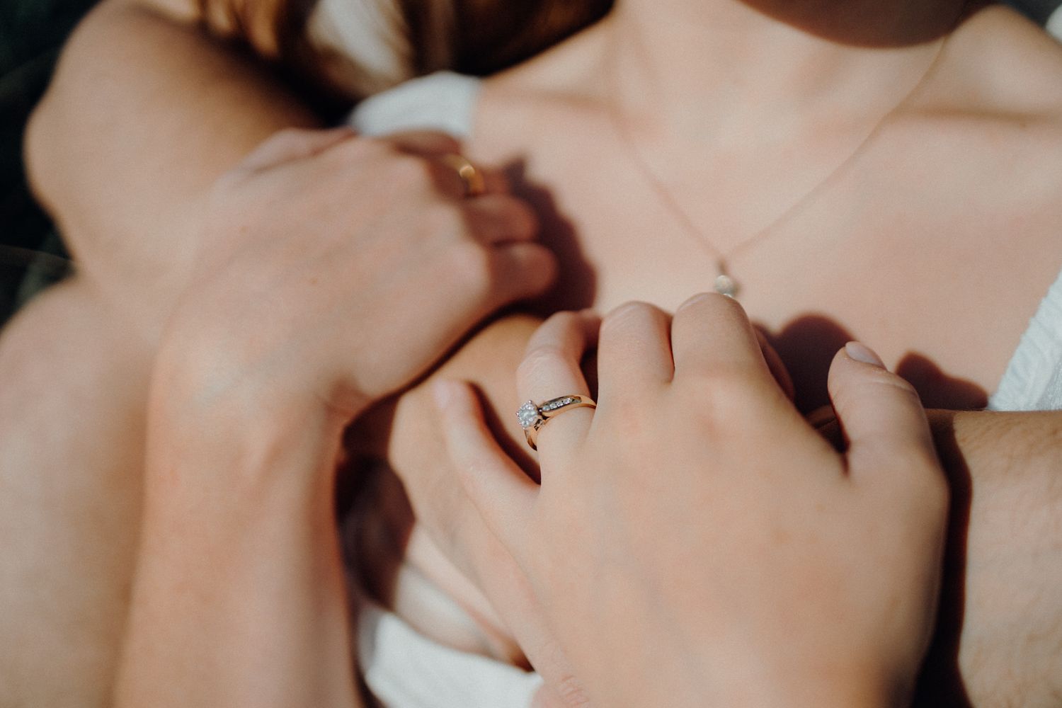 Engagement ring during an engagement shoot with Apertured Media-Auckland Wedding Photographer