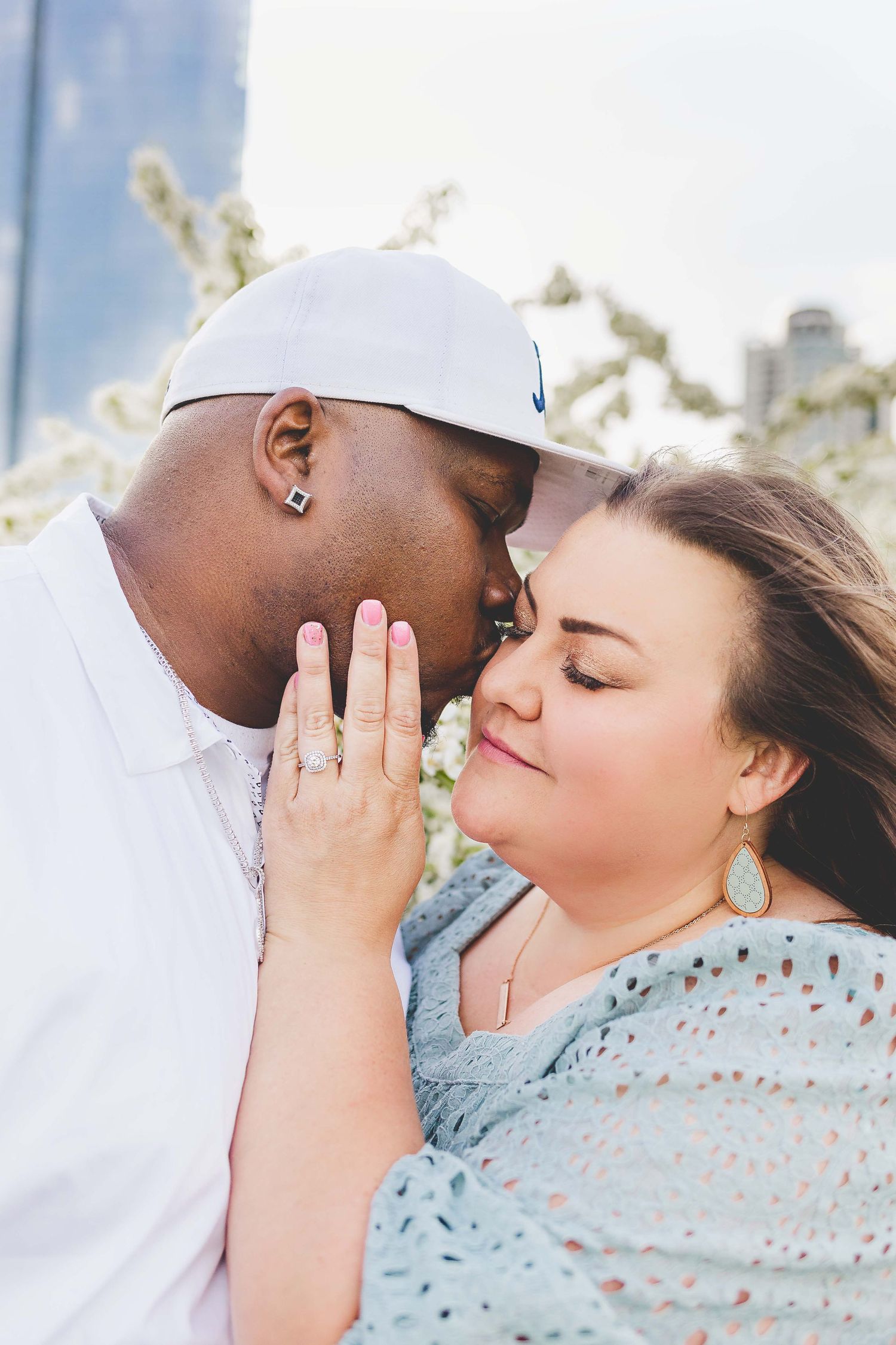 Engagement pictures Milwaukee, WI Historic third ward