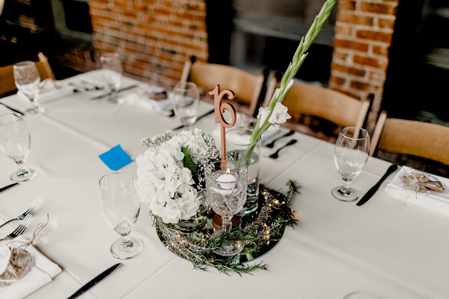 table centerpiece design at villa del sol fullerton