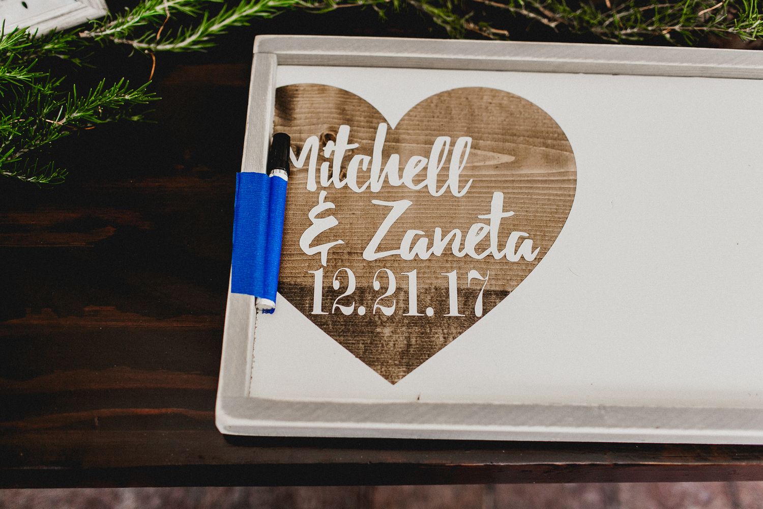 sign in table display for wedding