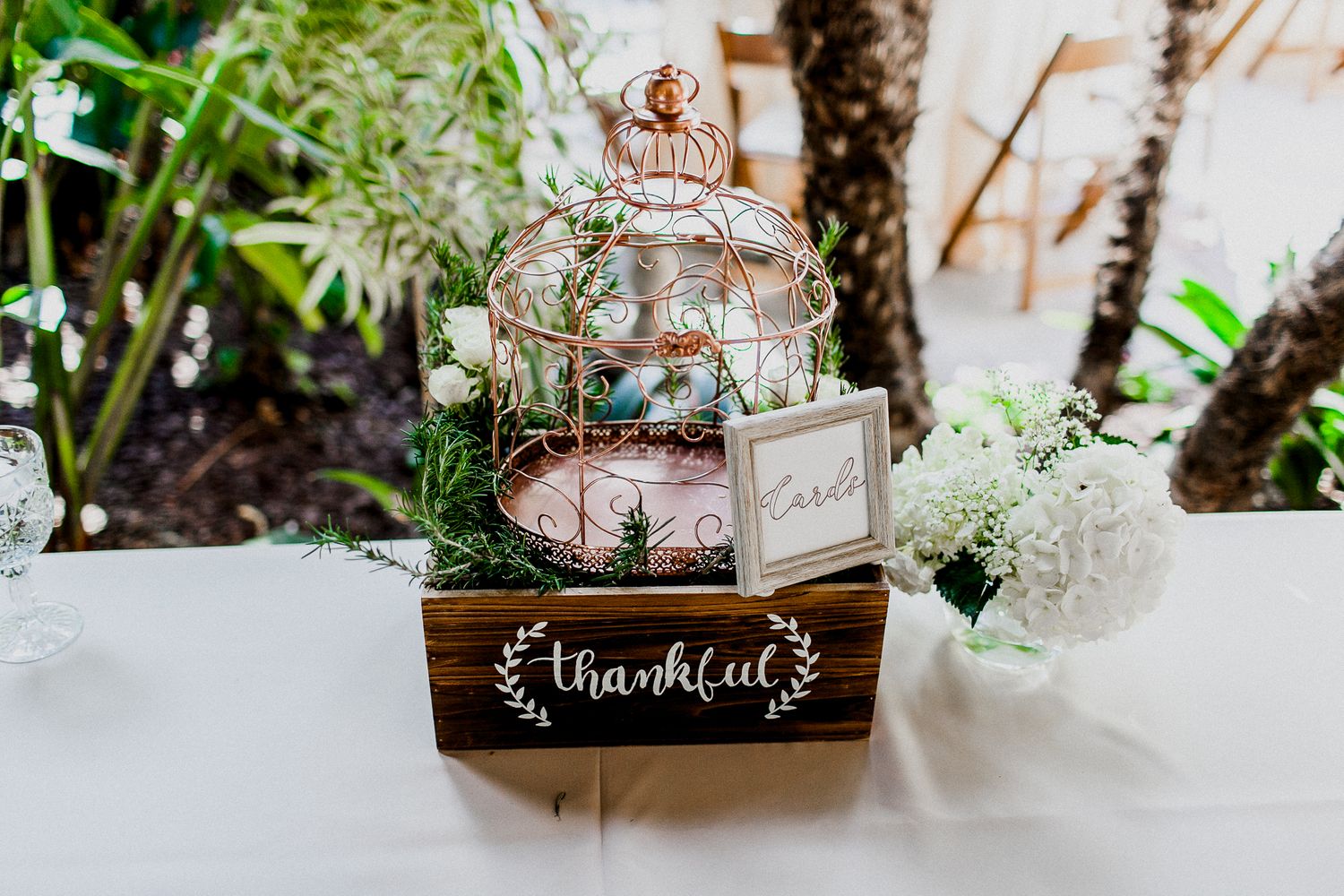 thank you card display casing