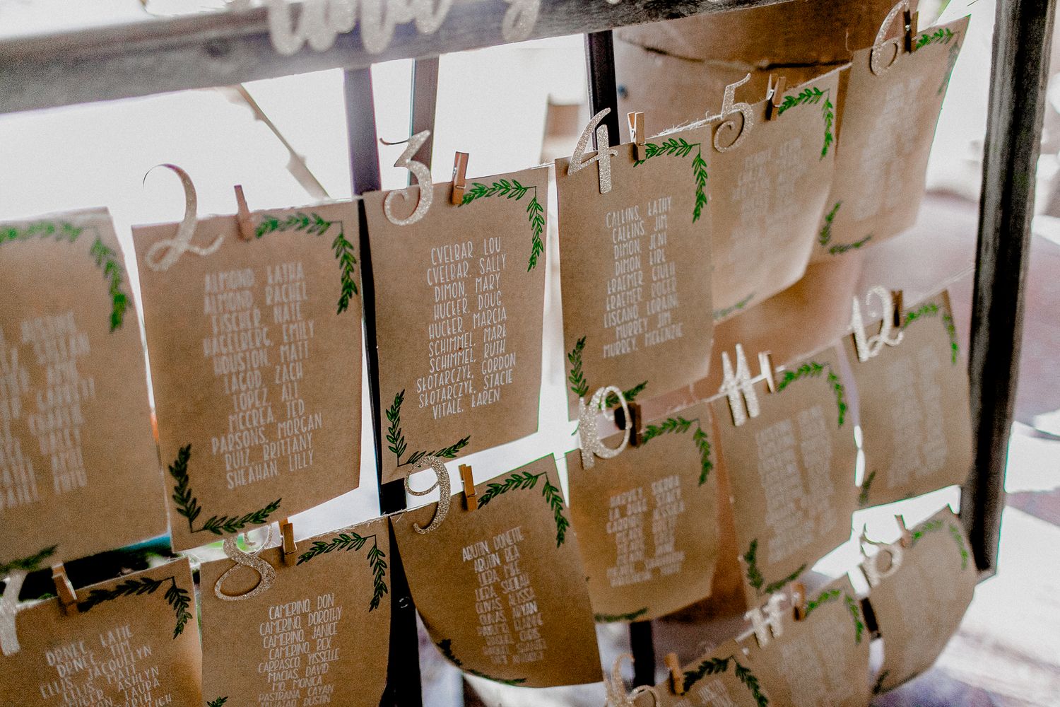 reception seating reservation guest list