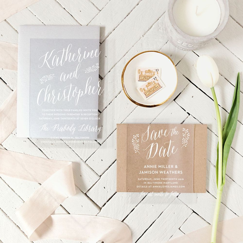 Wedding Invitation Stationary Set from Basic Invite