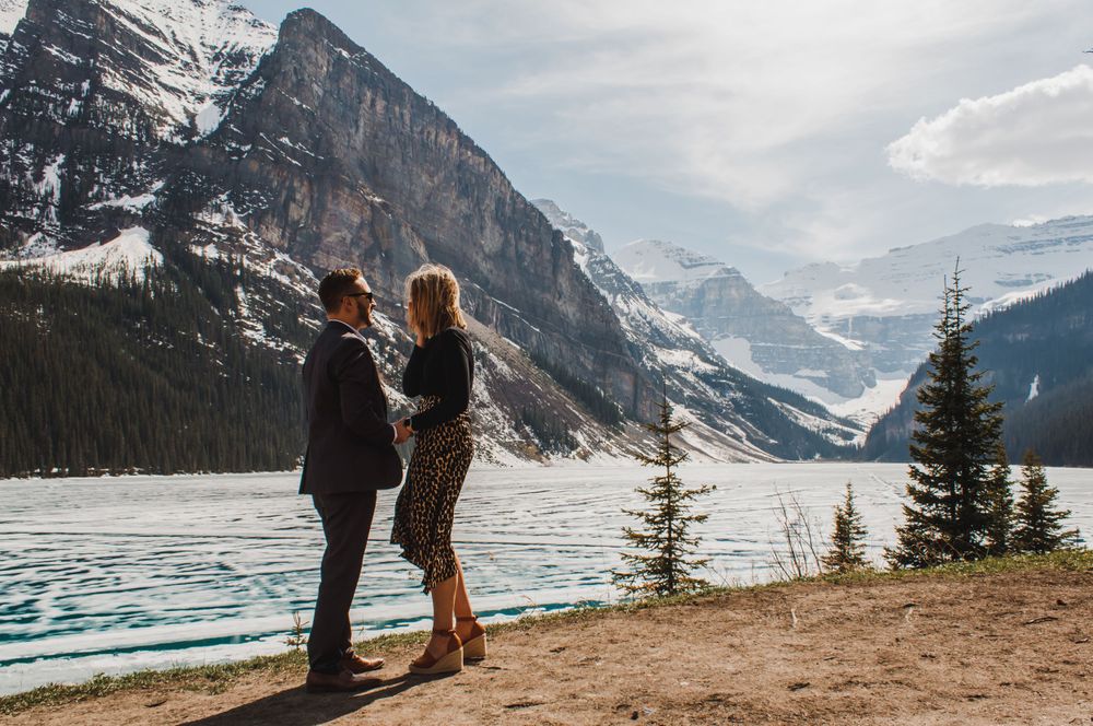 proposal photography Banff casper Jackson Hole Wyoming destination ring couple