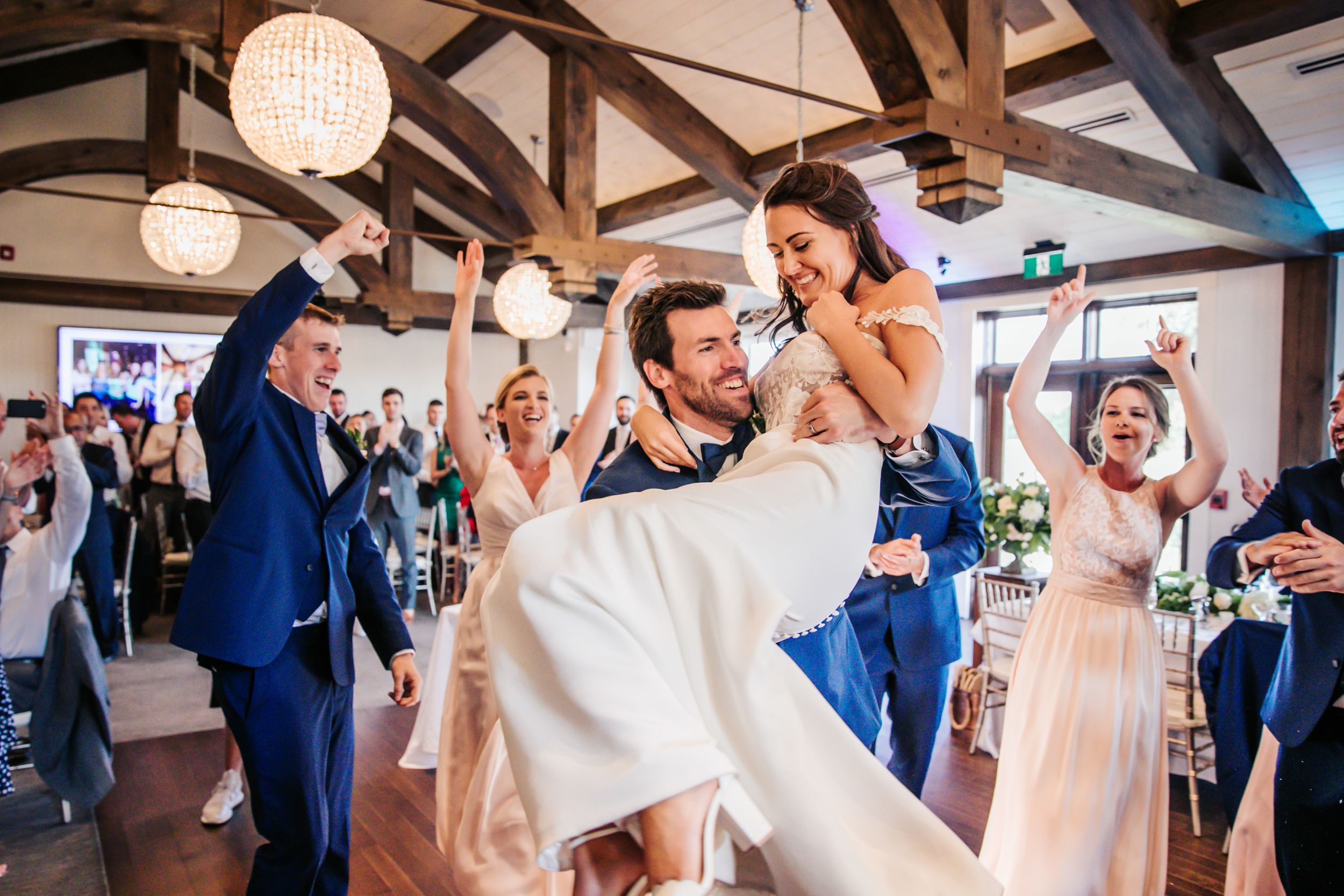 Whistle Bear Golf Club Rose Room Reception Wedding Photos