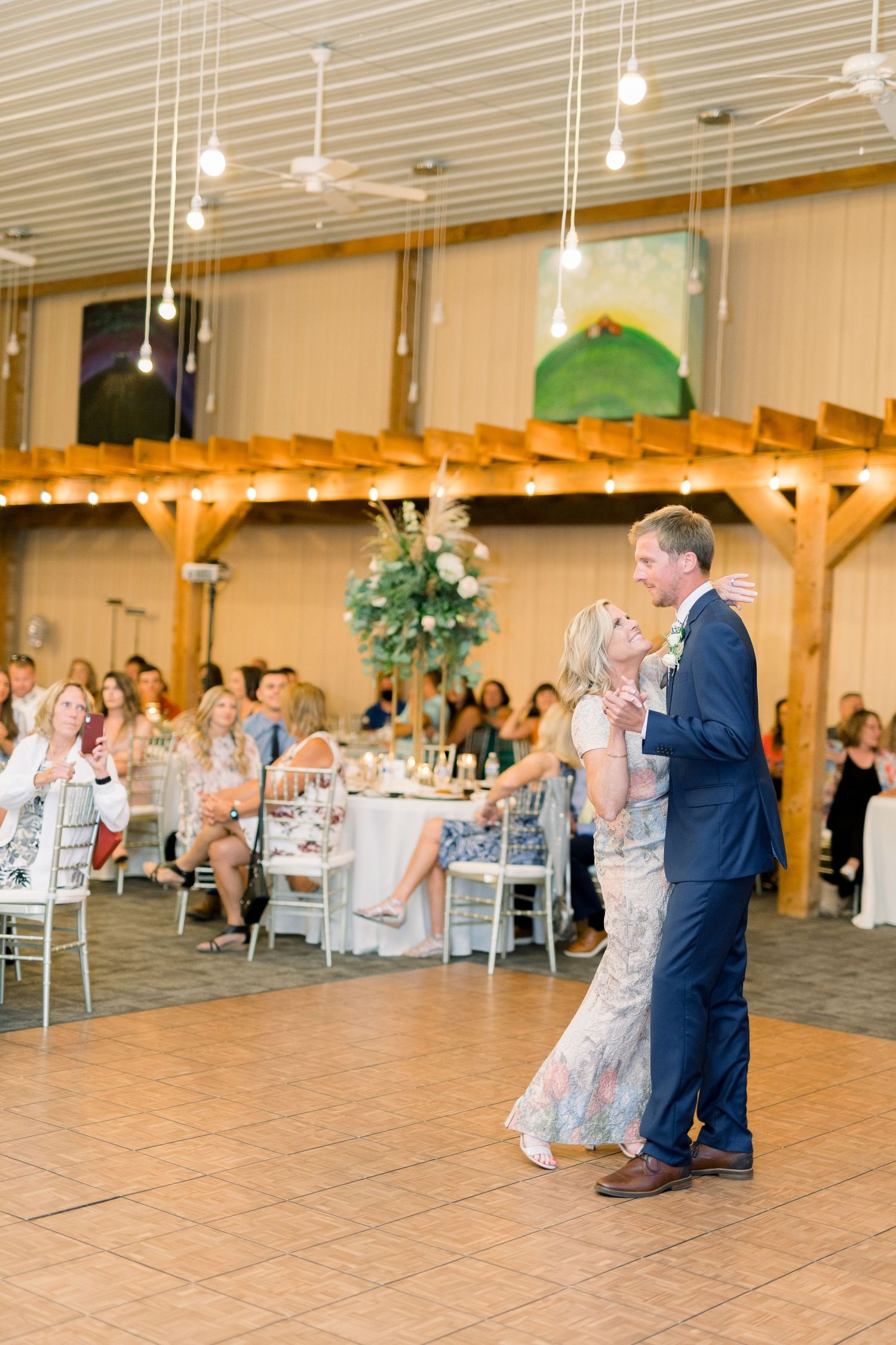 Vineyard photos with white willow events at Prairie Moon Winery wedding in Ames, Iowa
