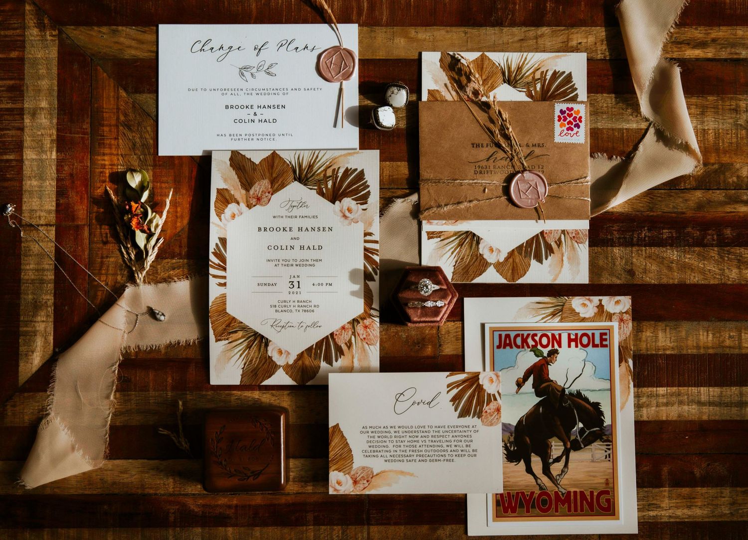Wedding details for Jackson Hole, WY Elopement by Carli Layton Photography, a Texas Elopement Photographer.