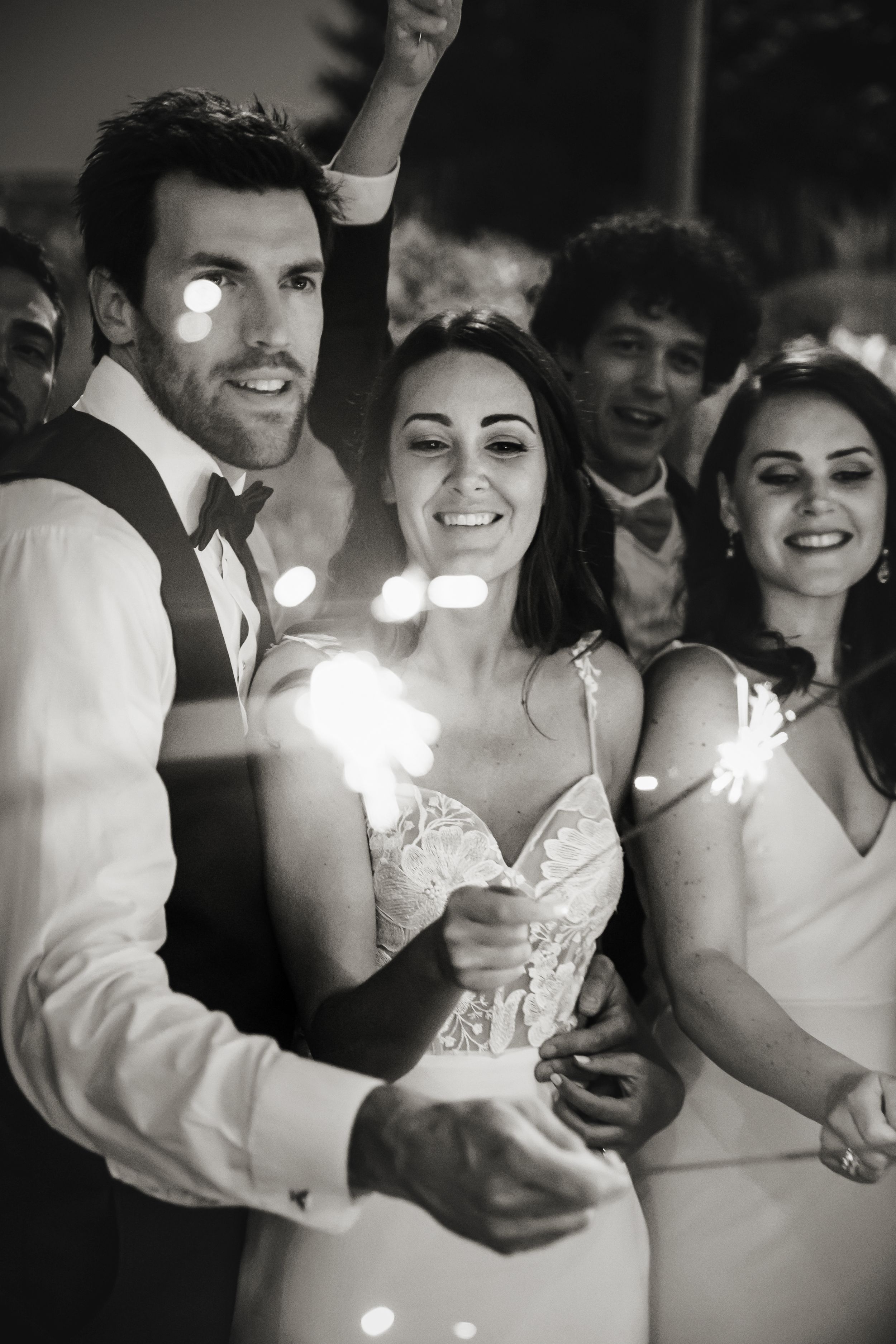 Whistle Bear Golf Club Sparkler Wedding Photos
