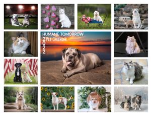 Humane Tomorrow 2022 Pet Calendar