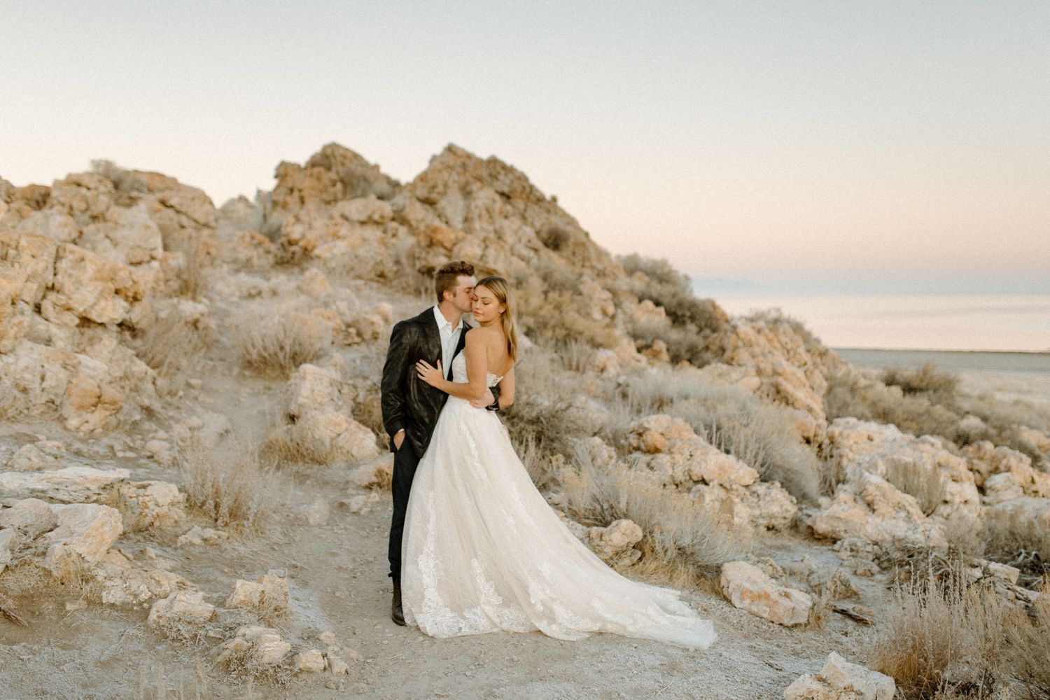 Utah Elopement Antelope Island