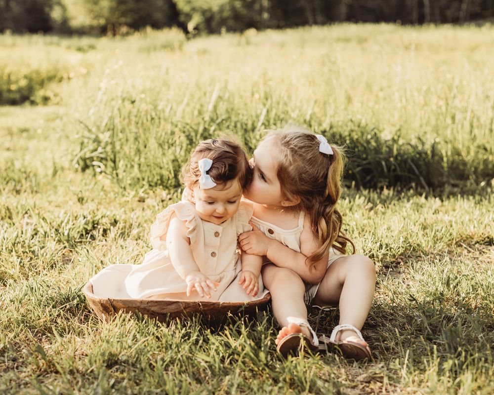 Professional family photo outdoors