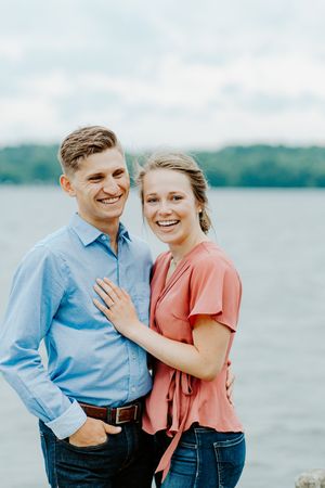 moody romantic engagement at long point state park katie graham photography traveling destination wedding photographer