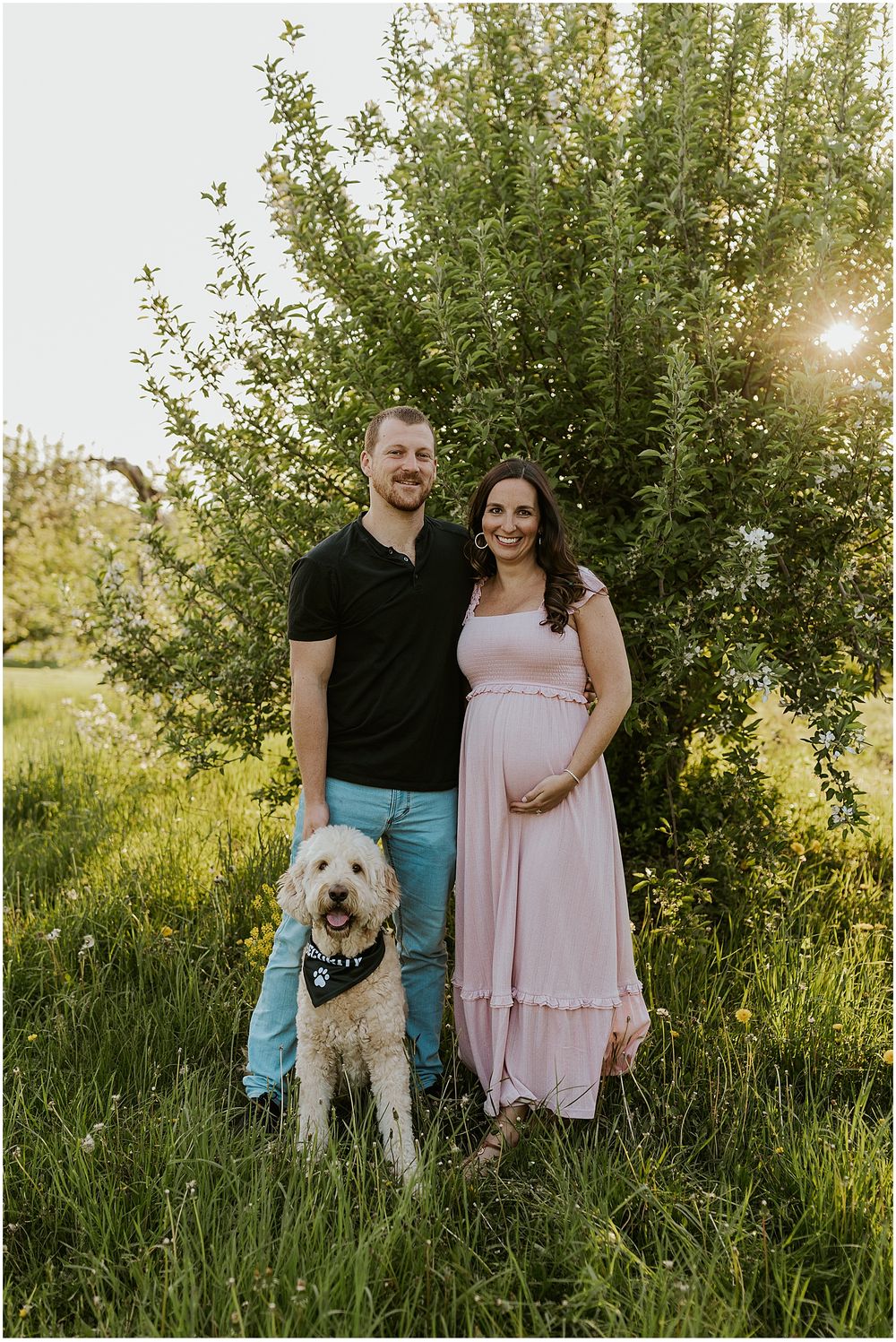 NH couple taking maternity photos