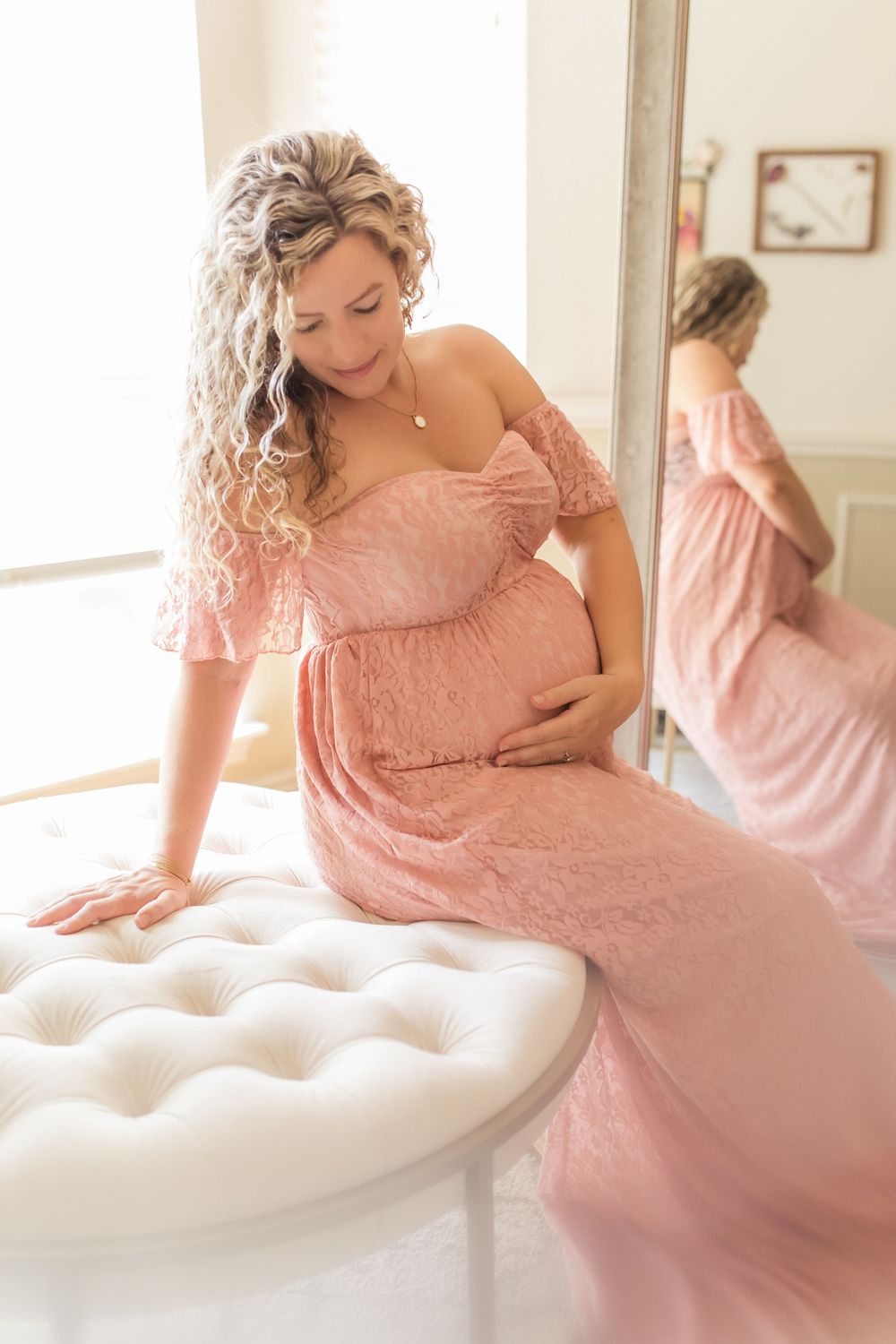 In-home maternity photography near Keller, TX