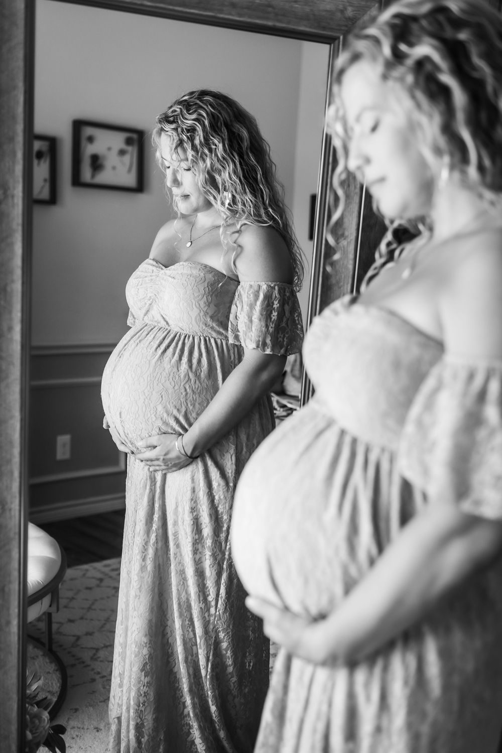 In-home maternity photography near Keller, TX