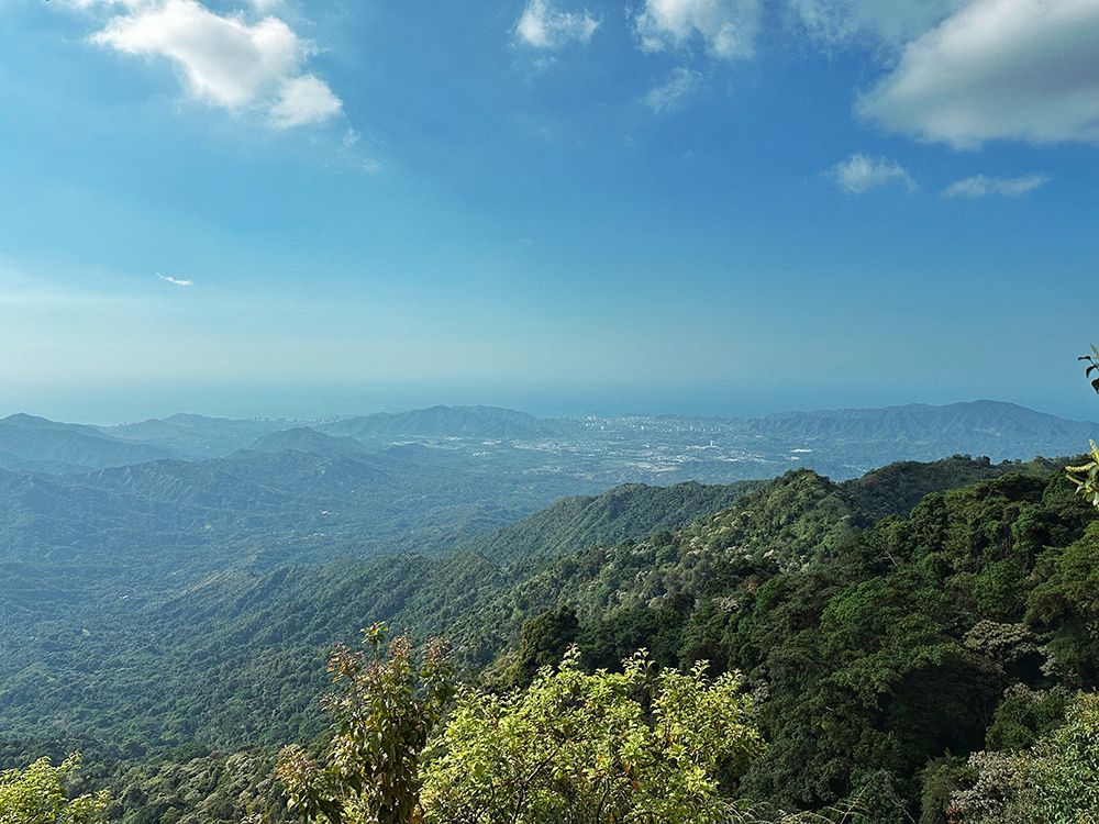 Landscape shot of the Sierra Nevada de Santa Marta, made from Minca