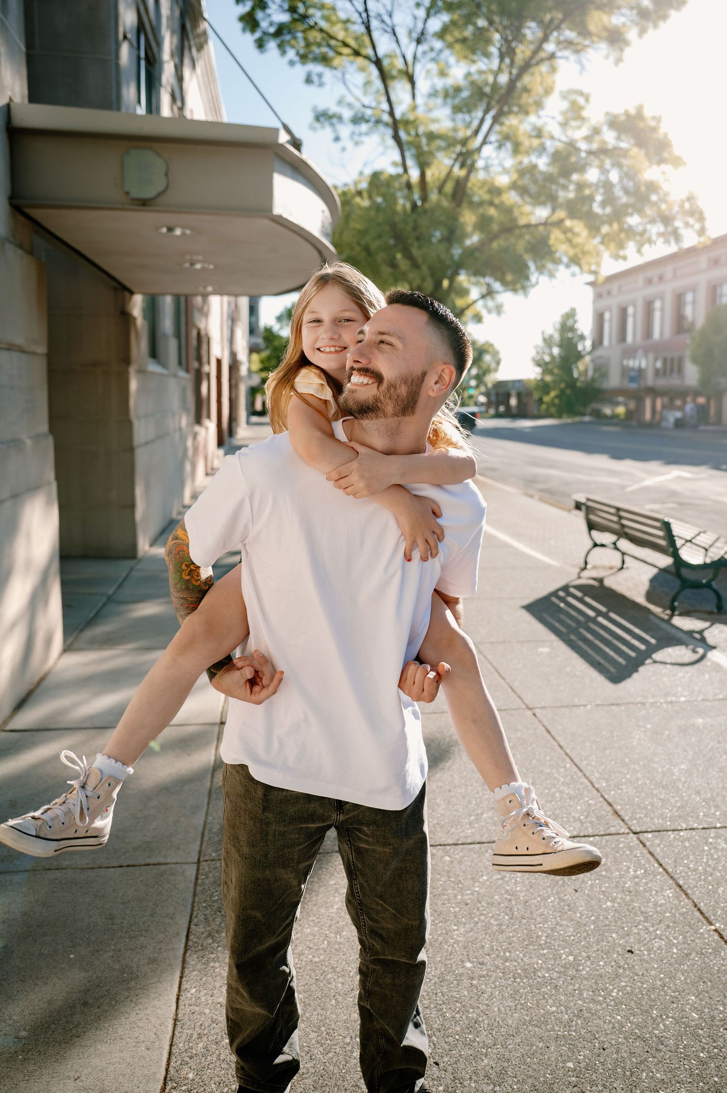Walla Walla downtown family photos