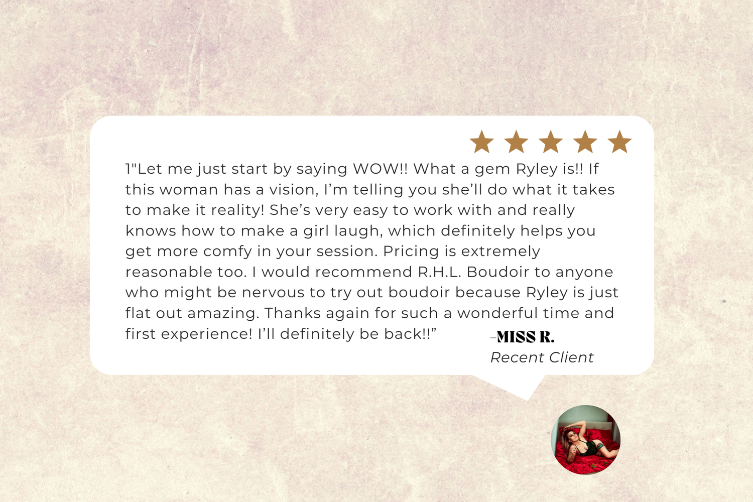 Real client testimonial after boudoir shoot | Honest stories from R.H.L Boudoir clients in Venice FL