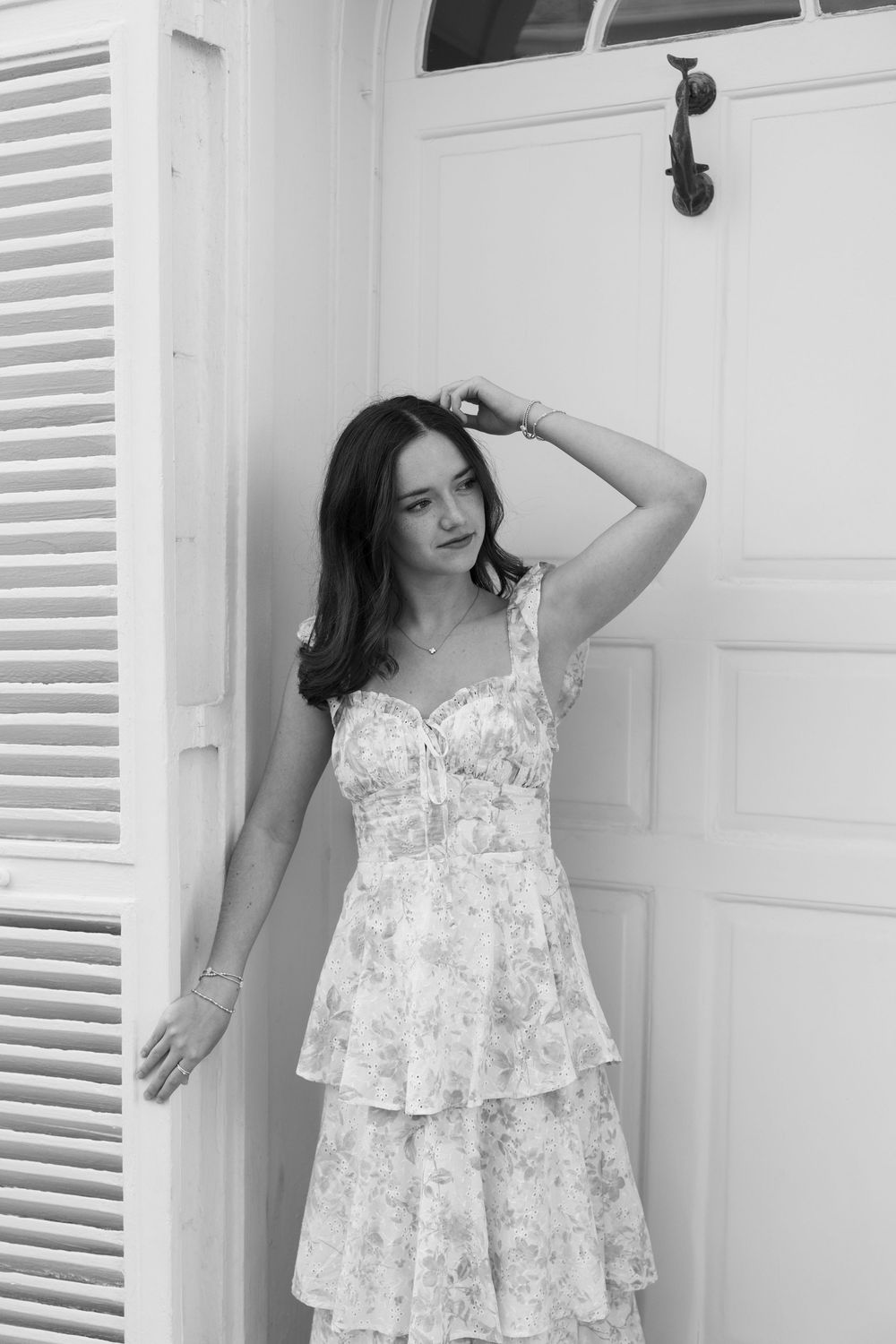 Senior graduation photos on Palm Beach Island off of Major Alley captured by Lindsay McDow Photography