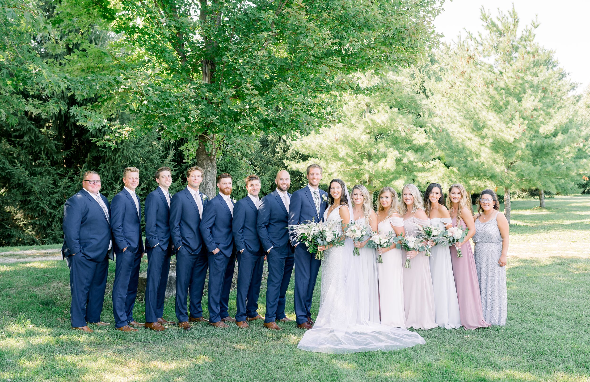 Vineyard photos with white willow events at Prairie Moon Winery wedding in Ames, Iowa