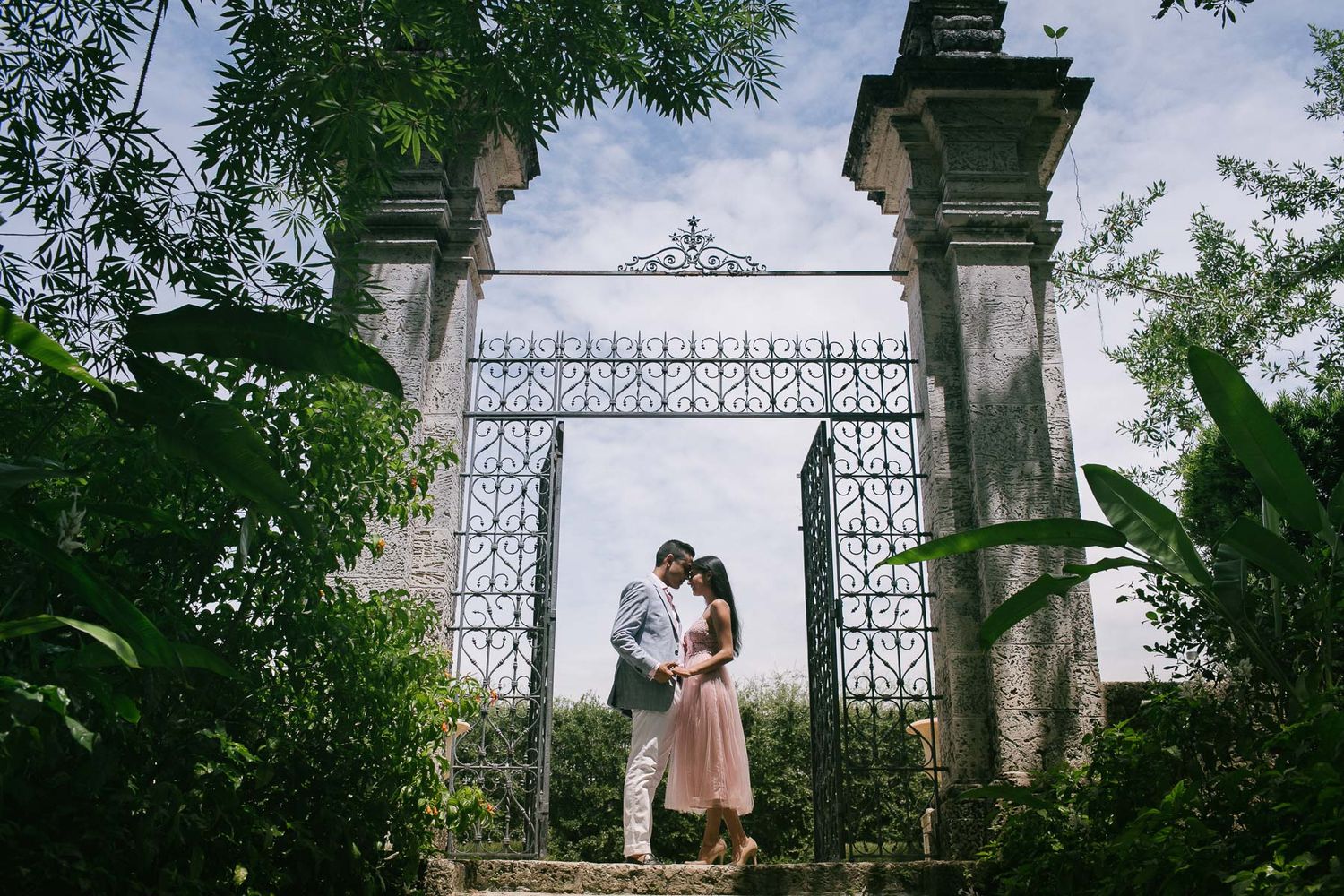 Beautiful Engagement Love Story at Vizcaya Museum