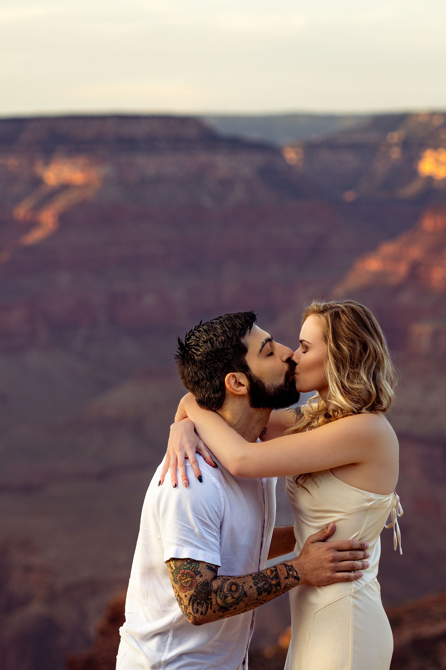 Sunset kisses at the Grand Canyon