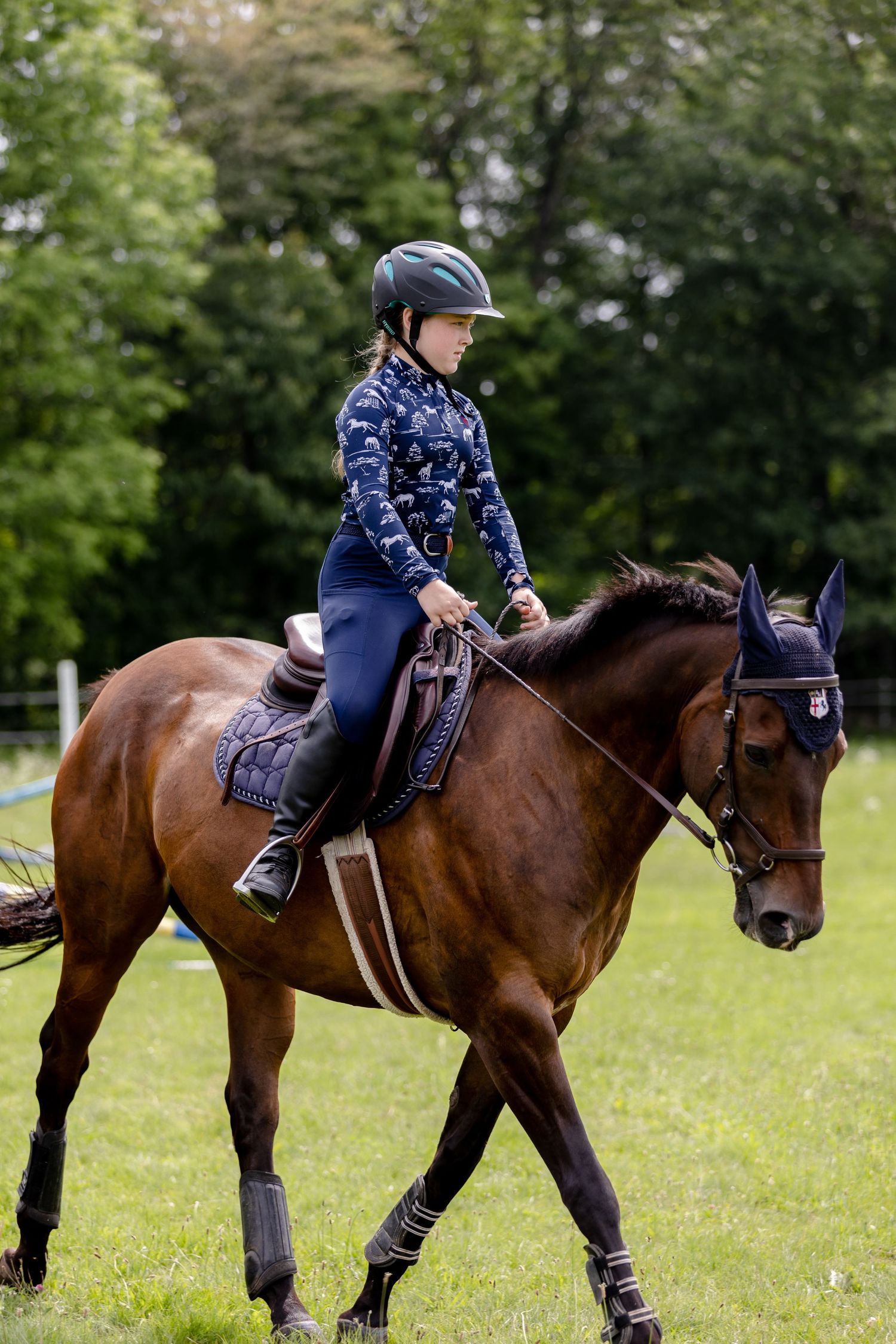 young equestrian OTTB micklem bridle CWD saddle English tack dressage hunter jumper eventing venter