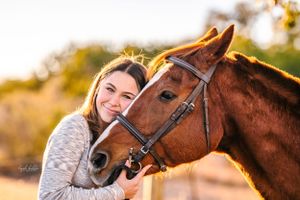 A girl and her horse in Bergheim, TX photographed by TX equine photographer Leigh Fields Photography