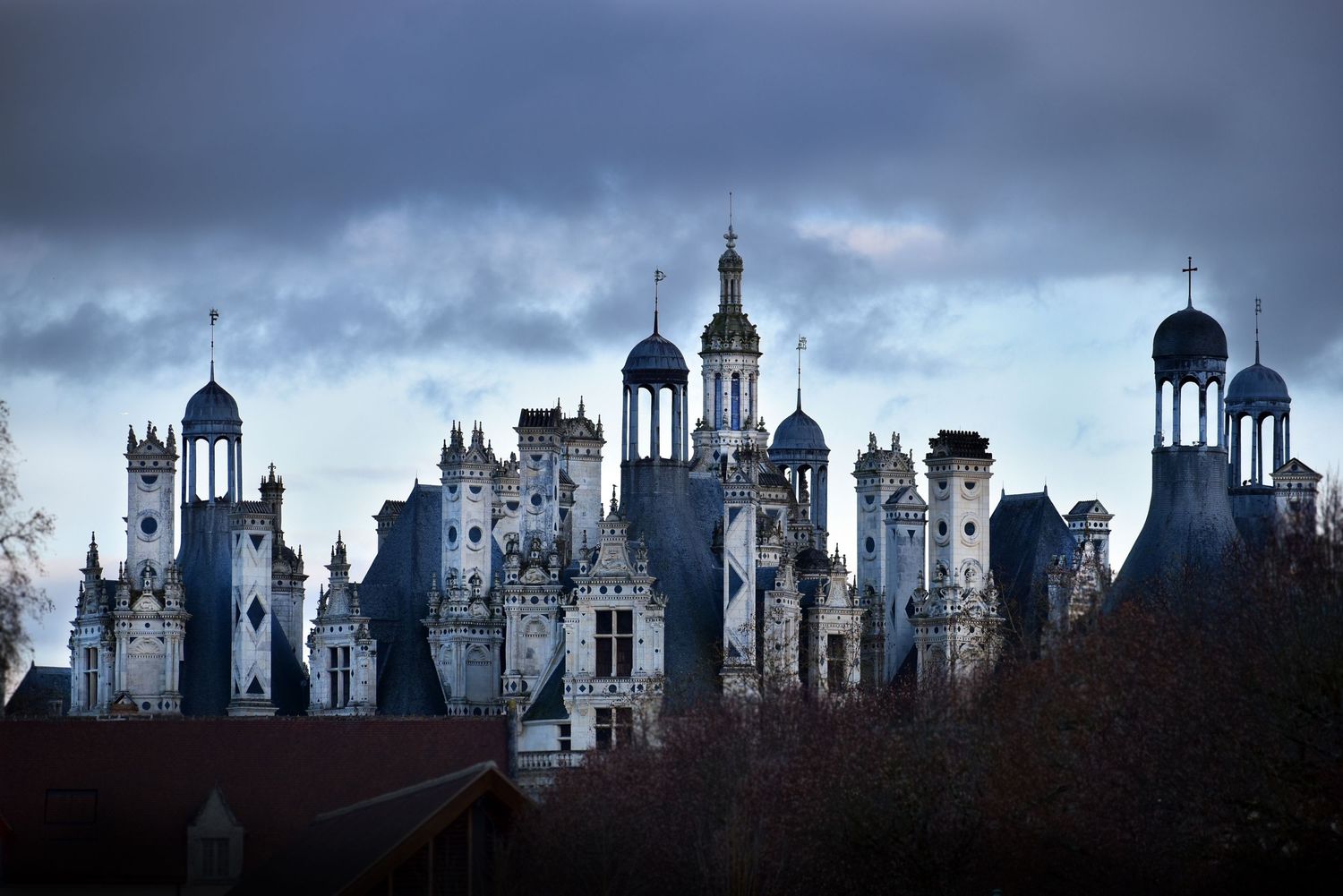 Parties hautes et toitures au château de Chambord / Région Centre Val de Loire