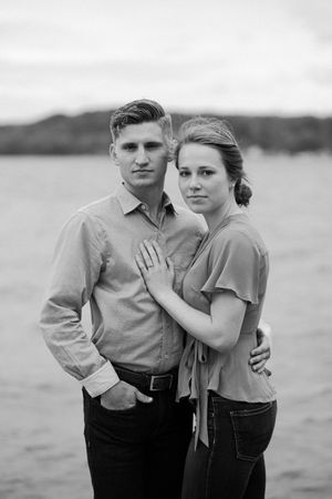 moody romantic engagement at long point state park katie graham photography traveling destination wedding photographer