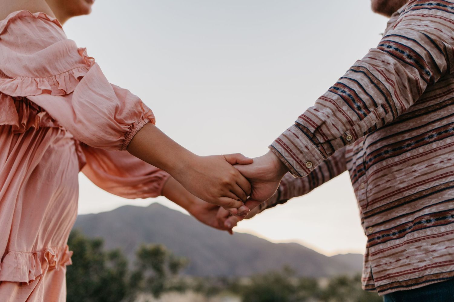 engagement session in desert palm springs california