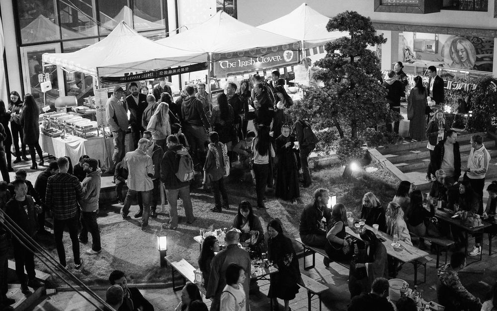 Vendors local restaurants happy patrons big crowd CTC Come Together 2019 Zhuhai