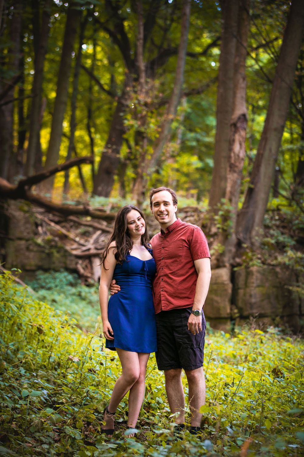 Sherman Falls Heritage Trail Ancaster Ontario Engagement Photos Shawn Van Daele