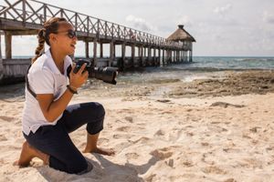 Photographer in action at Vidanta Riviera Maya