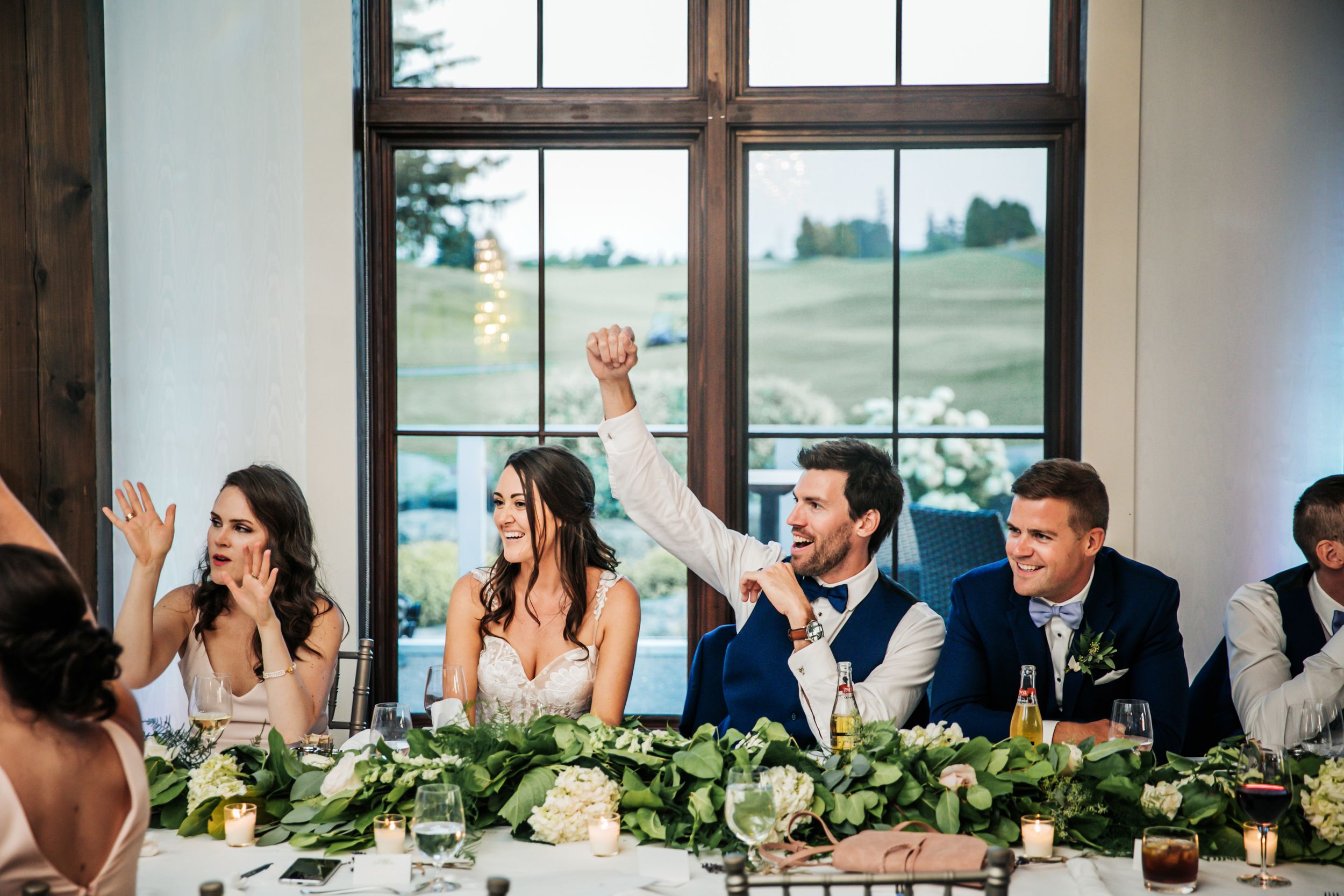 Whistle Bear Golf Club Rose Room Reception Wedding Photos