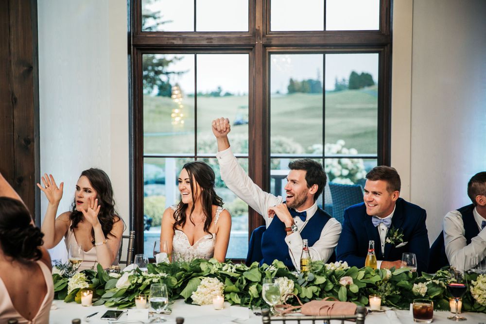 Whistle Bear Golf Club Rose Room Reception Wedding Photos