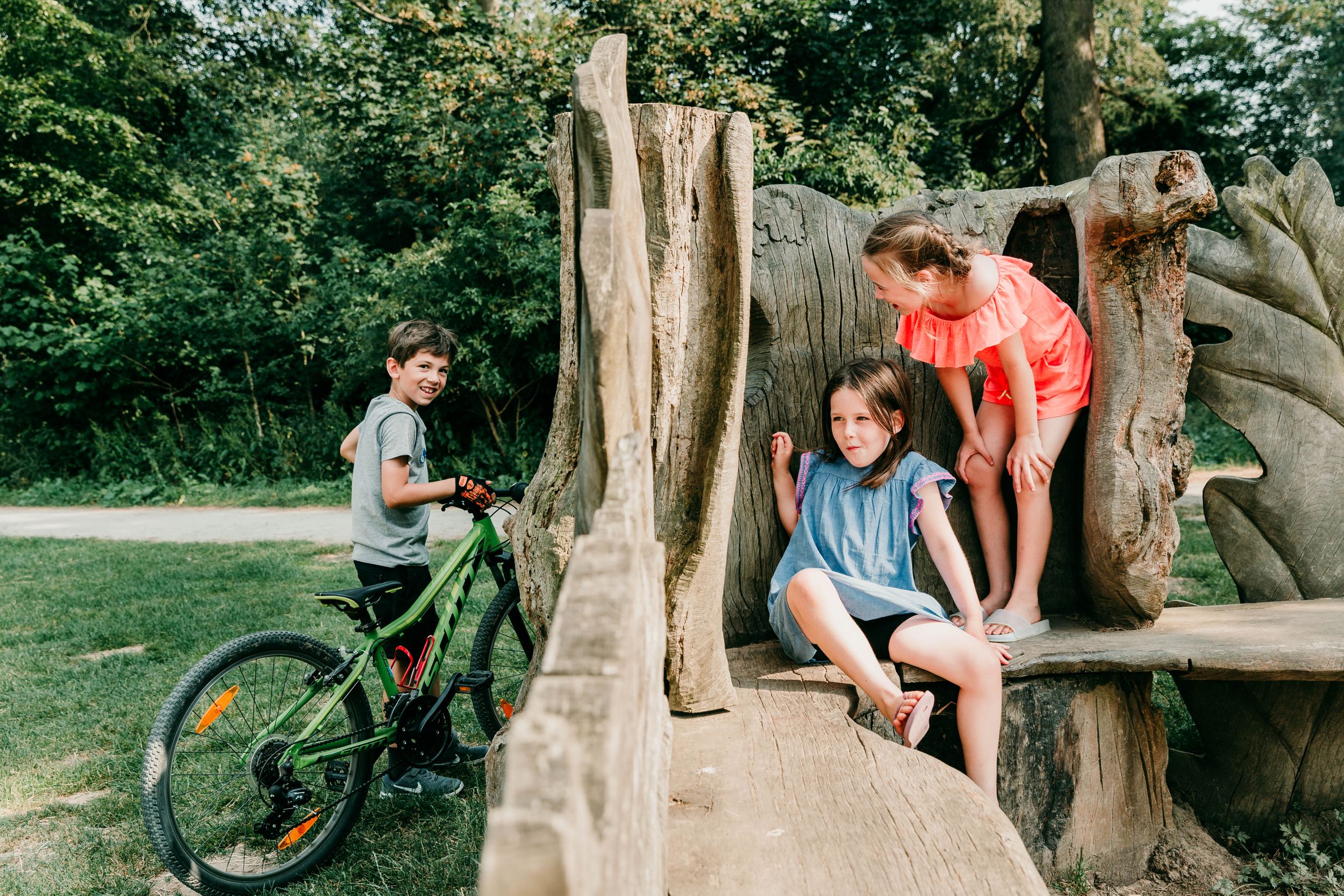 kids playing in park