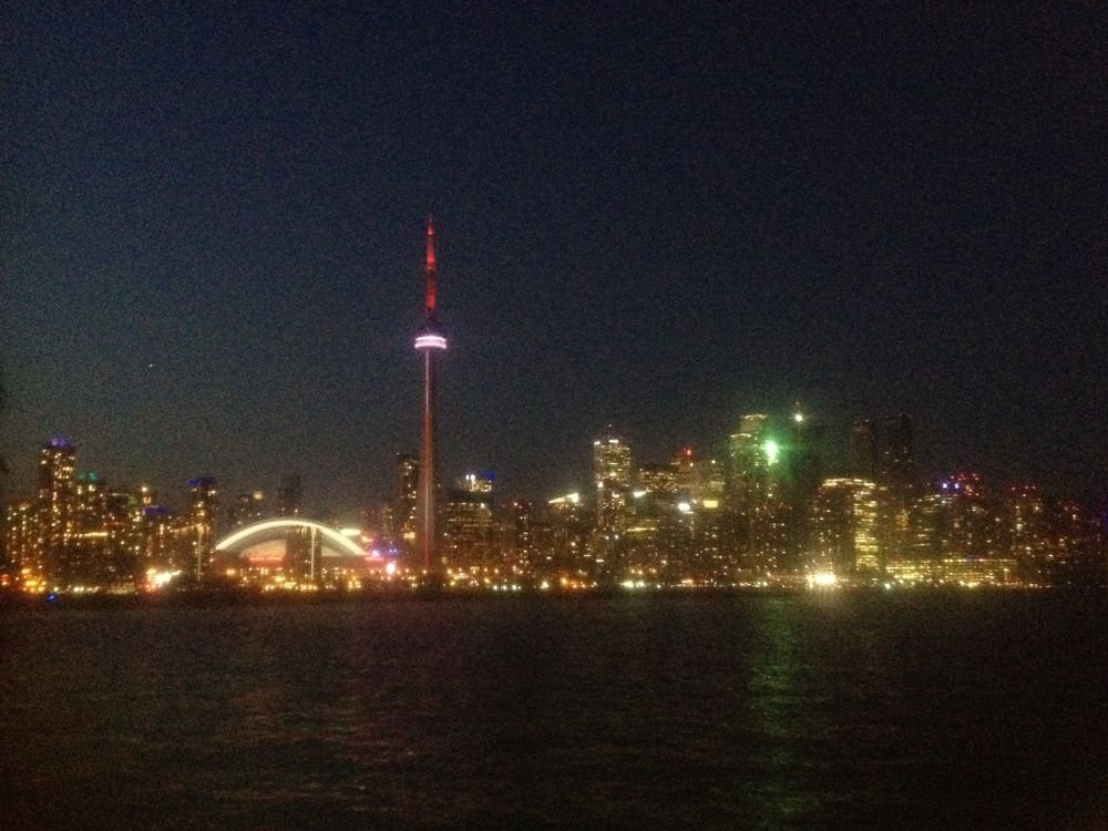 View of Toronto cityscape from Toronto Island