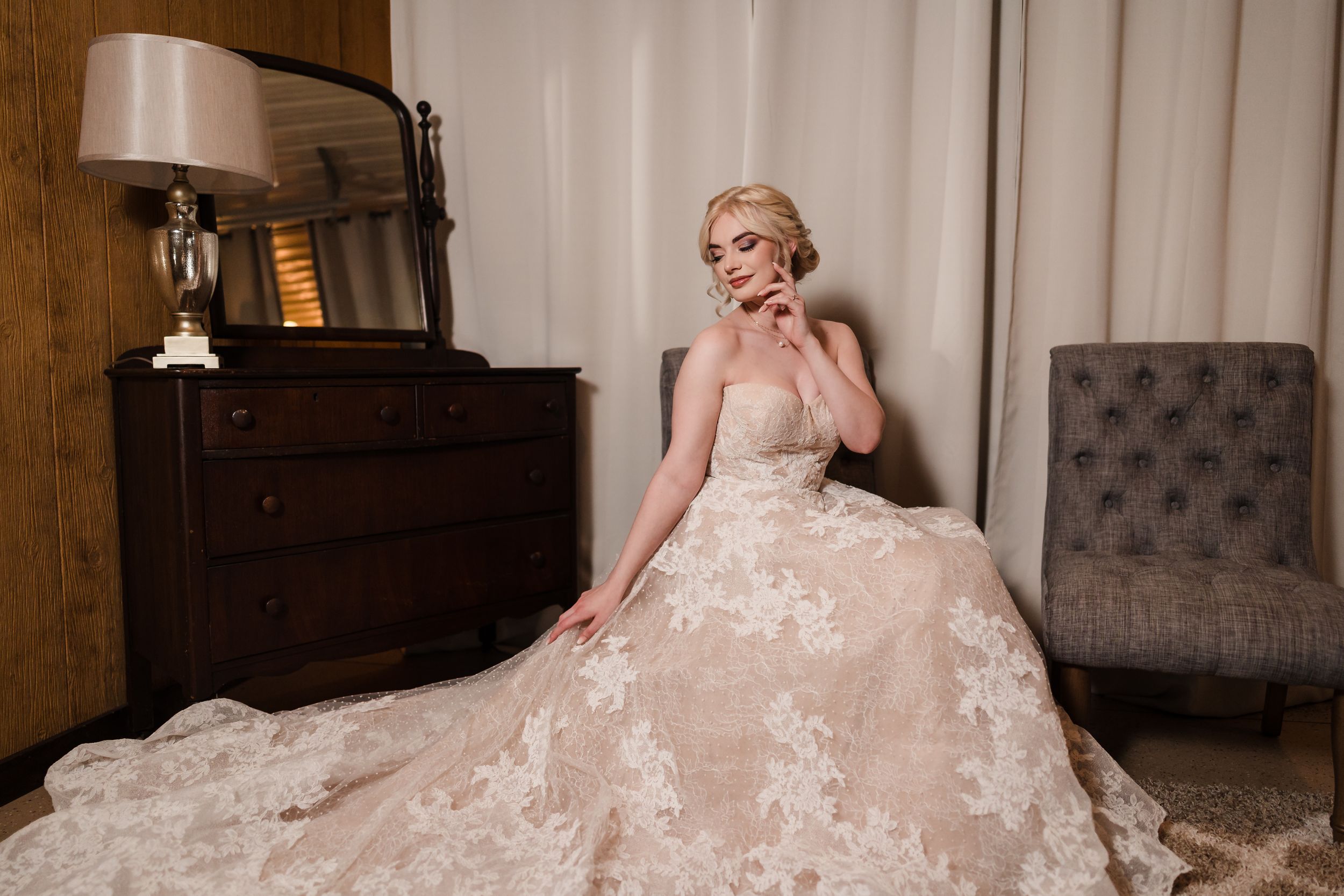The Barn at Graver's Tree Farm Blushing Bridal Boutique Gown Rustic Lehigh Valley Wedding Venue Bride Getting Ready