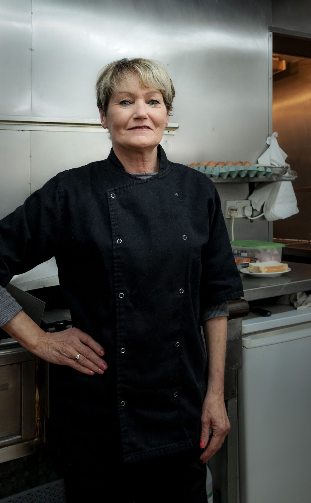 Gail chef at Peckish Cafe Sutton