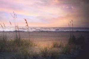 Sunset on the beach of Tybee Island, one of the best places to elope in GA.