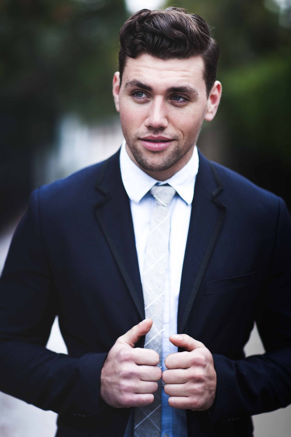 Actor Christian James Suit Men's Fashion Trends Handball Court Venice Beach Interview Magazine