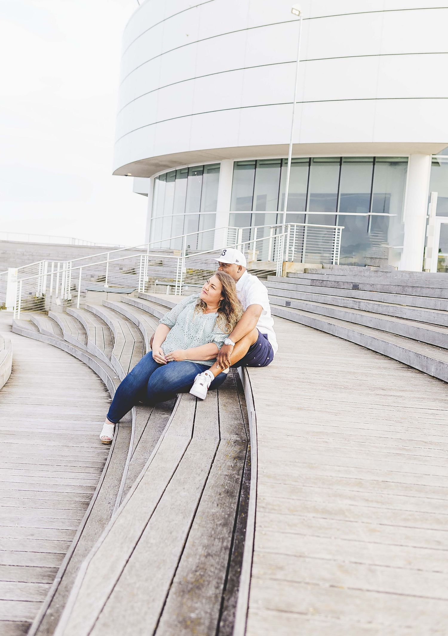 Engagement pictures Milwaukee, WI Historic third ward