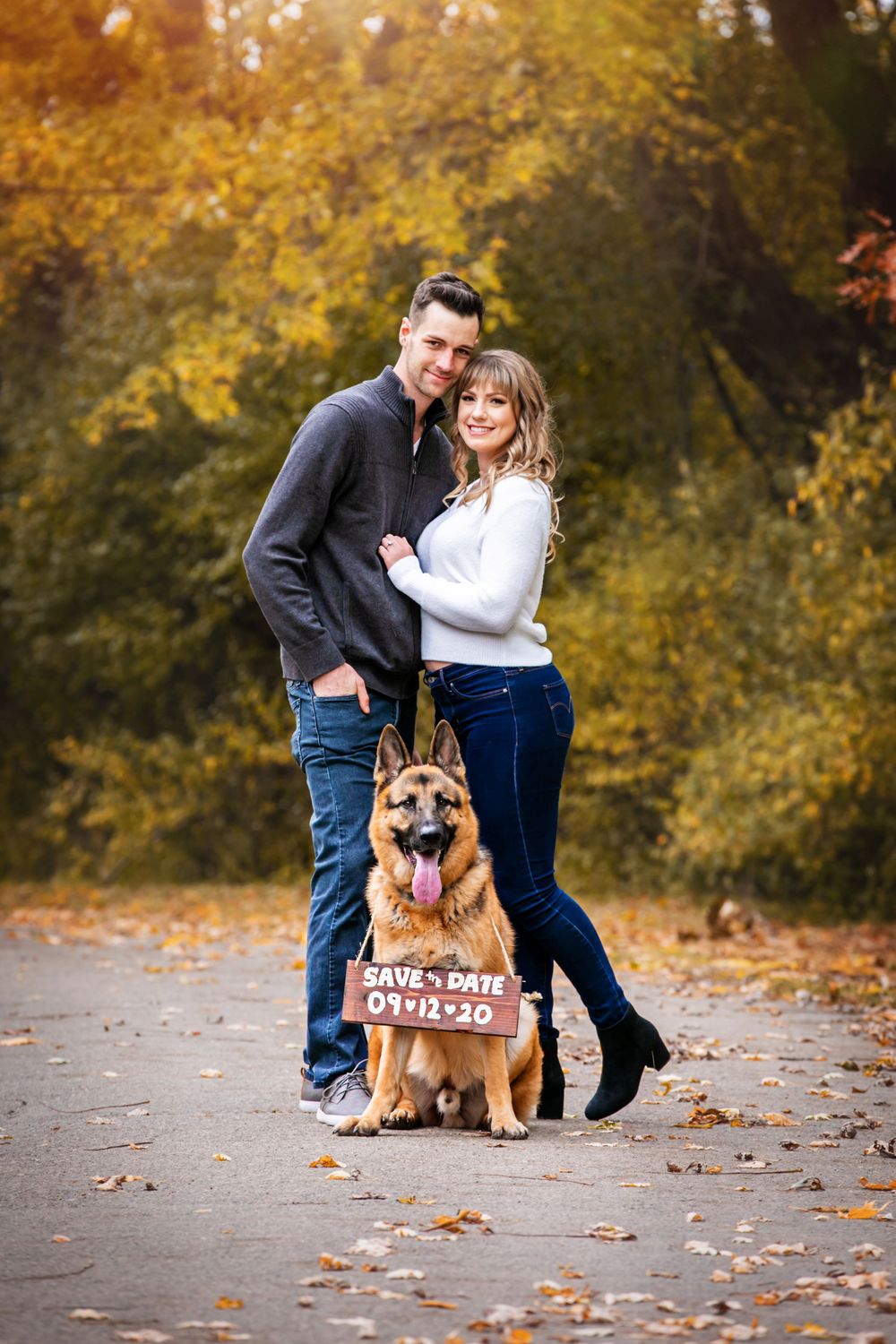 Fall engagement photos at Fanshawe Conservation Area London Ontario by photographer Shawn Van Daele