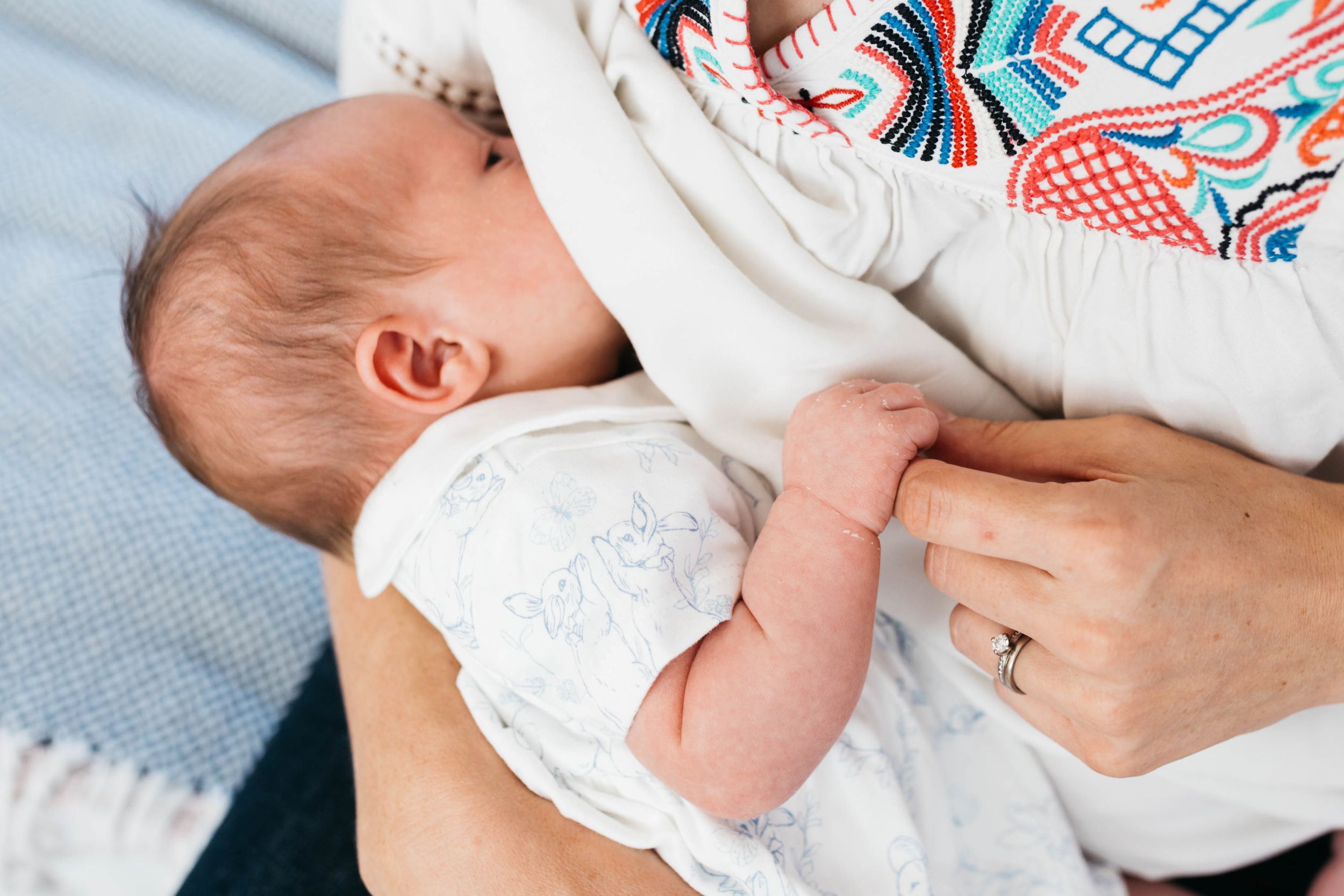 12 day old baby girl breastfeeding