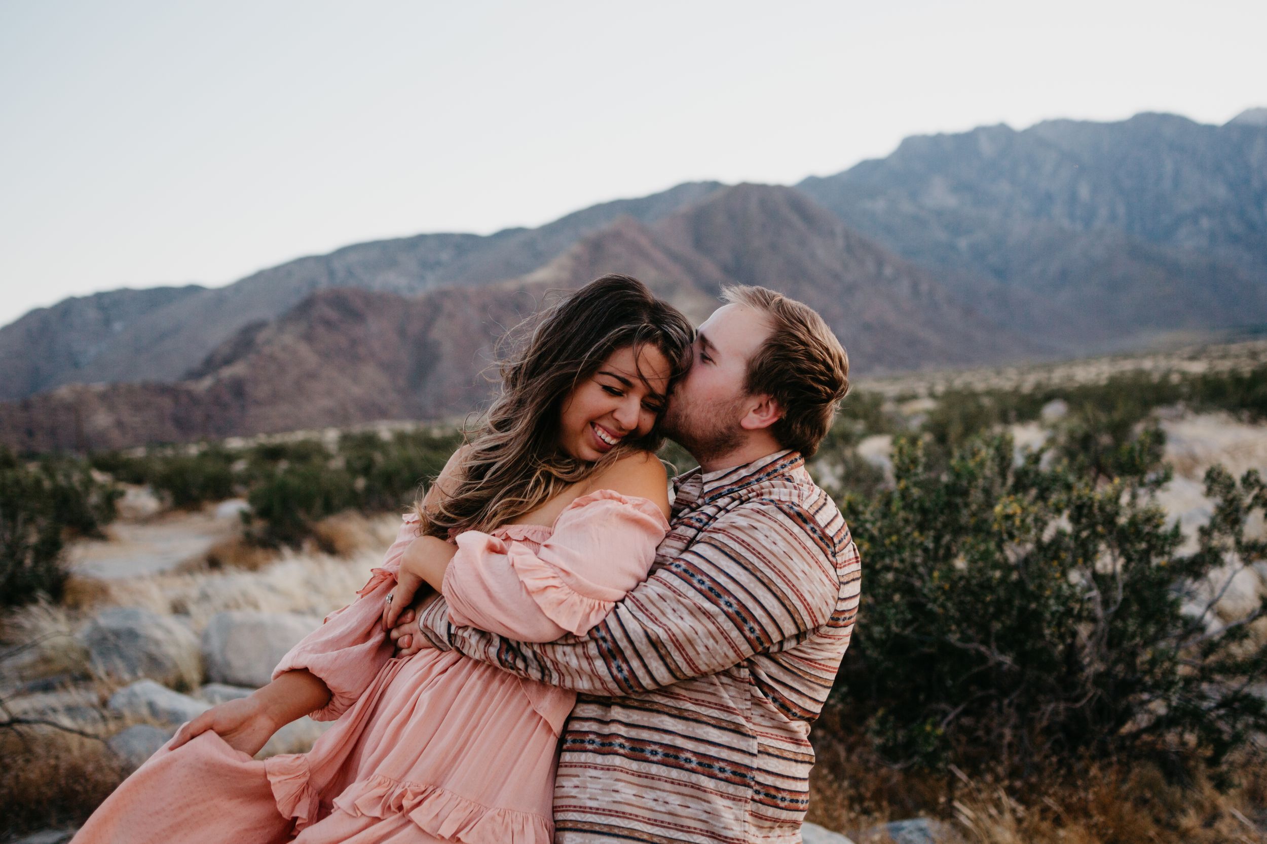 engagement session in desert palm springs california